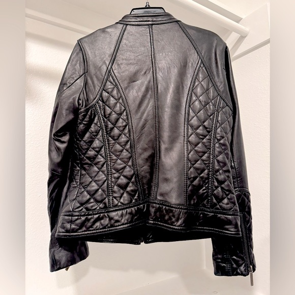 Michael Kors women’s leather jacket size PL - Picture 3 of 3